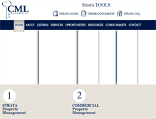 Tablet Screenshot of cmlproperties.ca